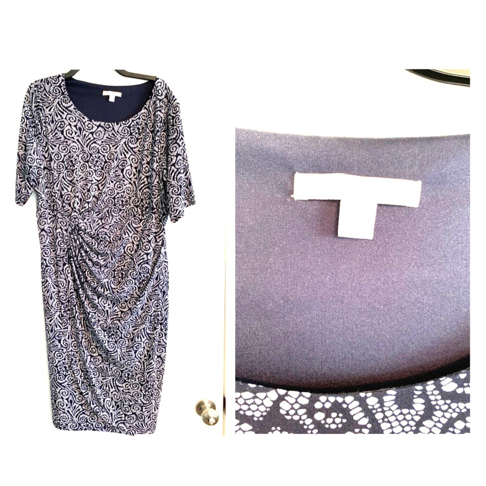Navy Dressbarn Wrap Dress